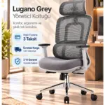 Lugano Grey Yönetici Koltuğu