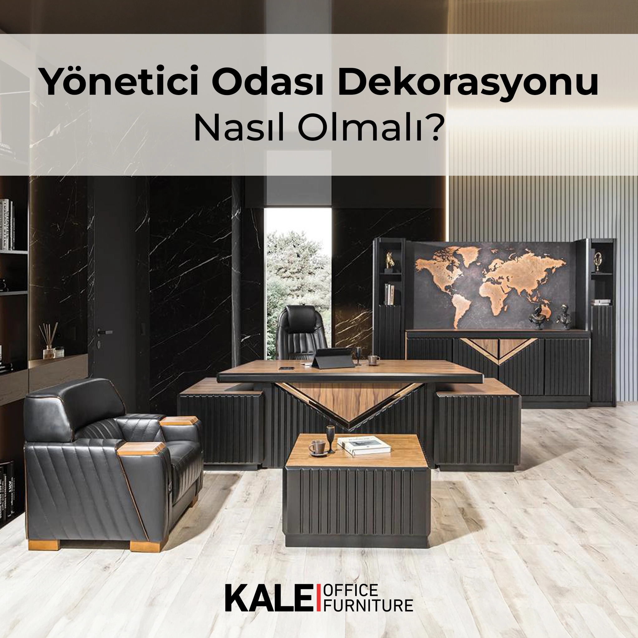 yönetici odası dekorasyonu