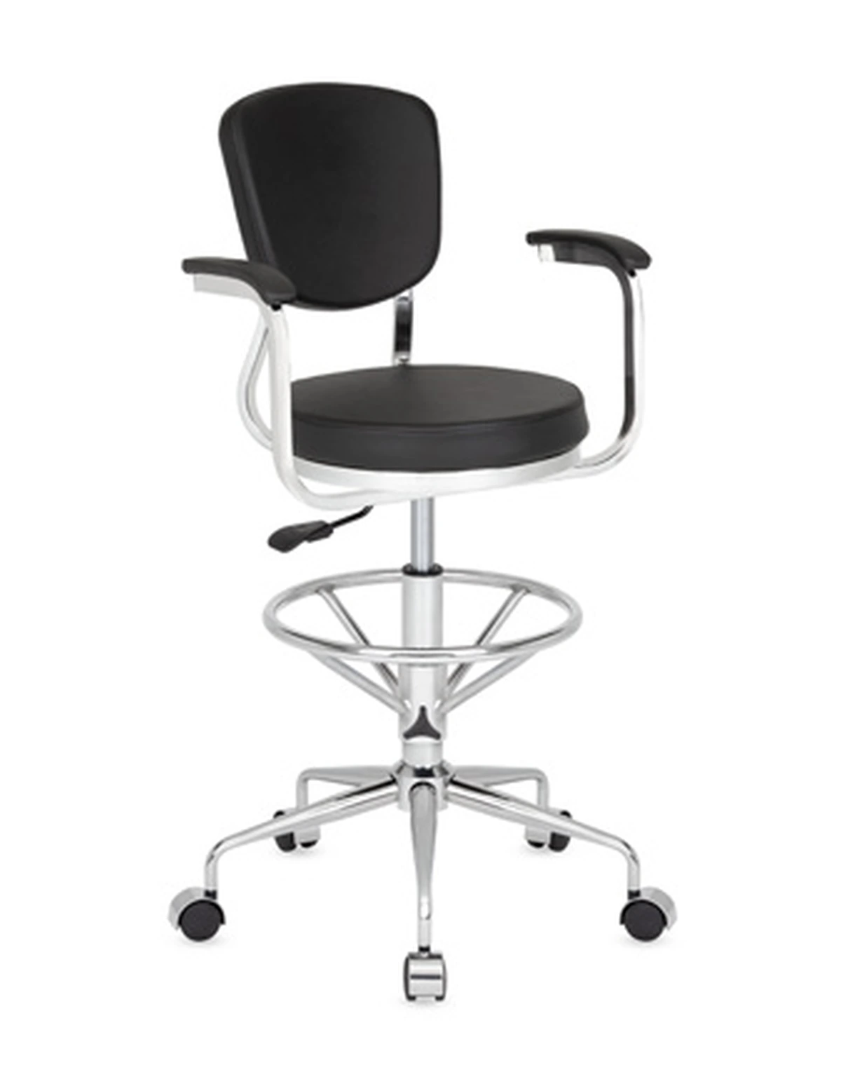 Kale-Ofis-Bar-736-Mercan Mercan 736 Kollu Ayarlı Çemberli Yıldız Ayaklı Bar Taburesi - Görsel 1