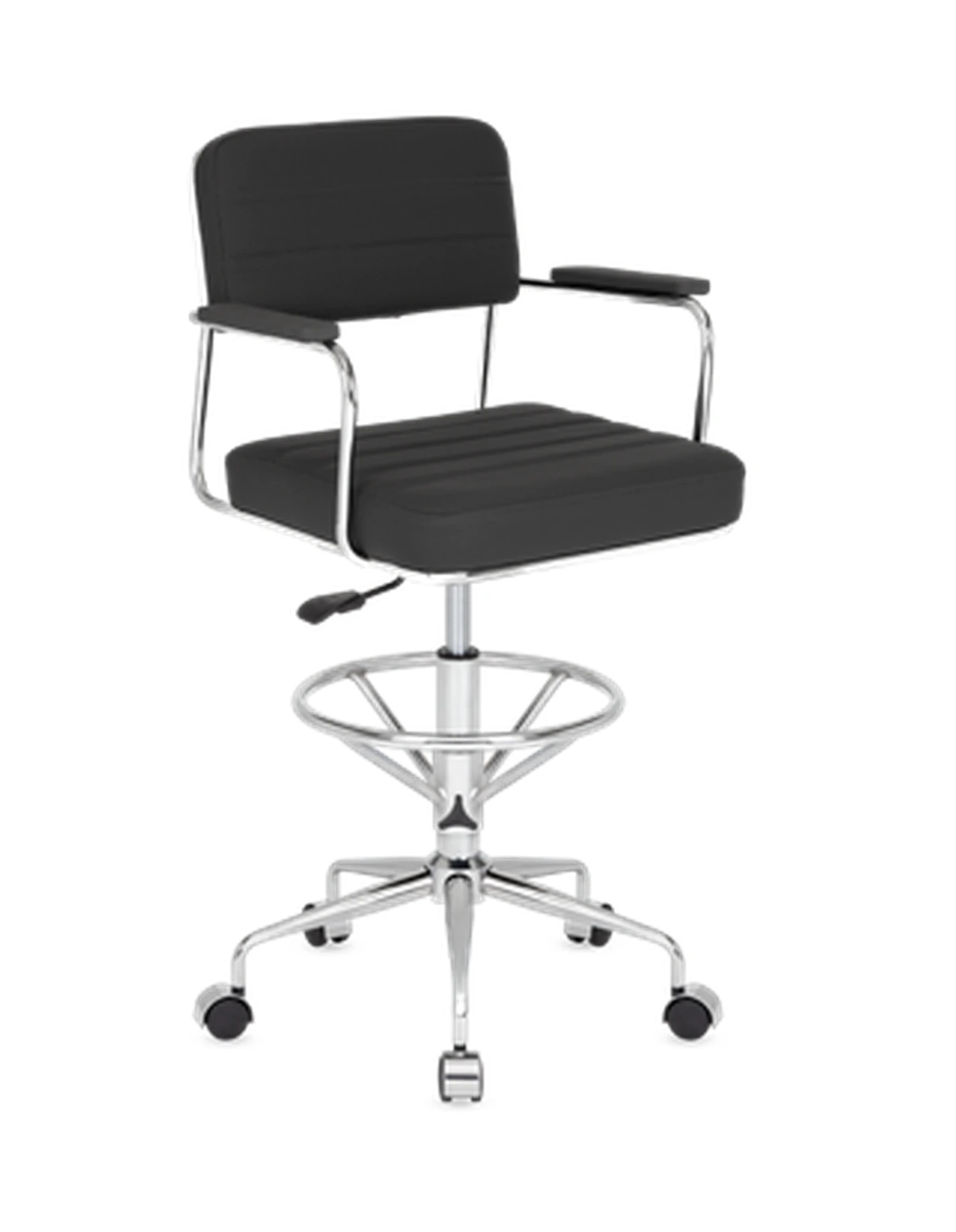 Kale-Ofis-Bar-743-Eko Eko 743 Ayarlı Çemberli Yıldız Ayaklı Bar Taburesi - Görsel 1